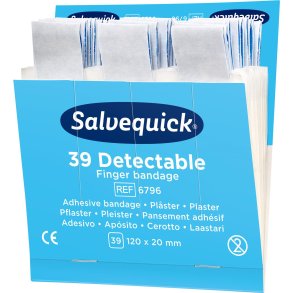 Salvequick Plaster bl� ekstra lange refill