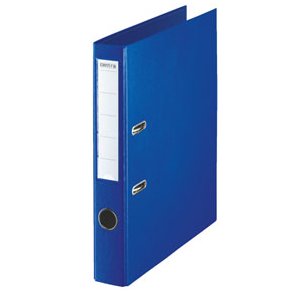 Brevordner u/metalskinne PP A4 50mm bl