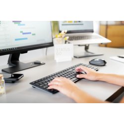 Cherry DW 9500 Slim Wireless Desktop, Black/Grey