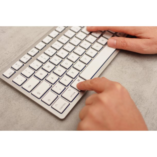 Cherry KC 6000C Slim for MAC, Silver/White