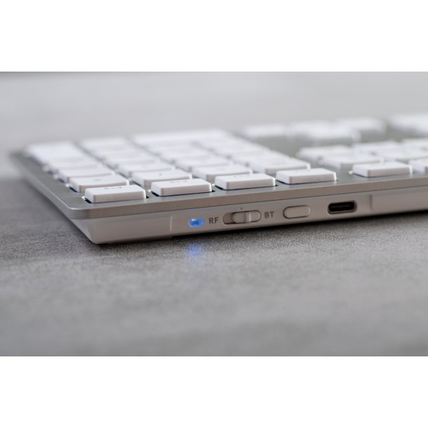 Cherry KW 9100 Slim for MAC Wireless Keyboard, Silver/White