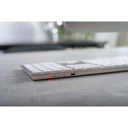 Cherry KW 9100 Slim for MAC Wireless Keyboard, Silver/White