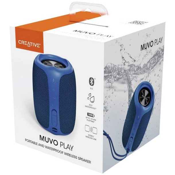 Muvo Play Bluetooth Speaker, Blue