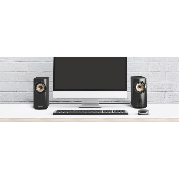 T60 Compact Hi-Fi 2.0 Speakers, Black