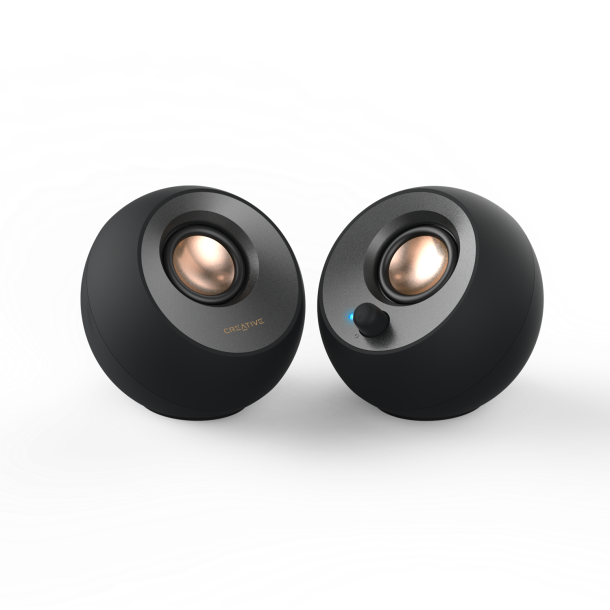 Pebble V2 USB Speakers, Black