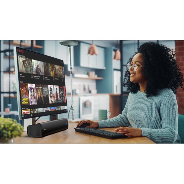 Stage Air V2 Compact Under-monitor Soundbar, Black