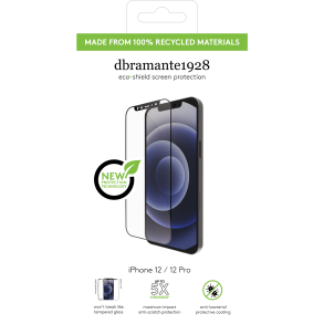 eco-shield - iPhone 12/12 Pro, Black edge