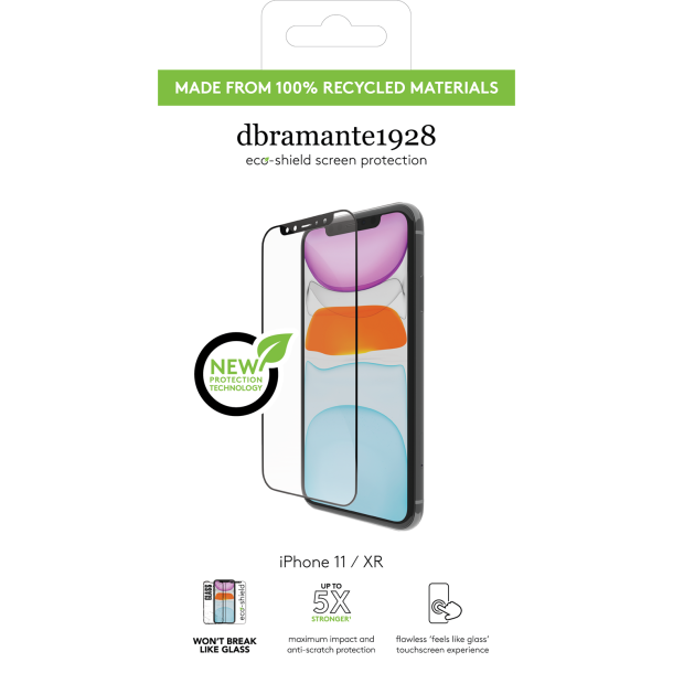 eco-shield - iPhone 11/XR, Black edge