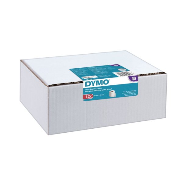 LabelWriter 36mm x 89mm std. address labels (12 pack)