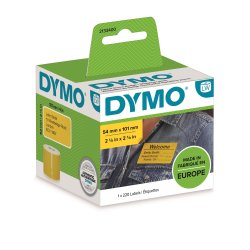 LW 54x101mm Shipping / Name Badge labels yellow