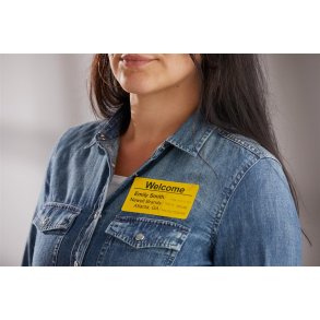 LW 54x101mm Shipping / Name Badge labels yellow