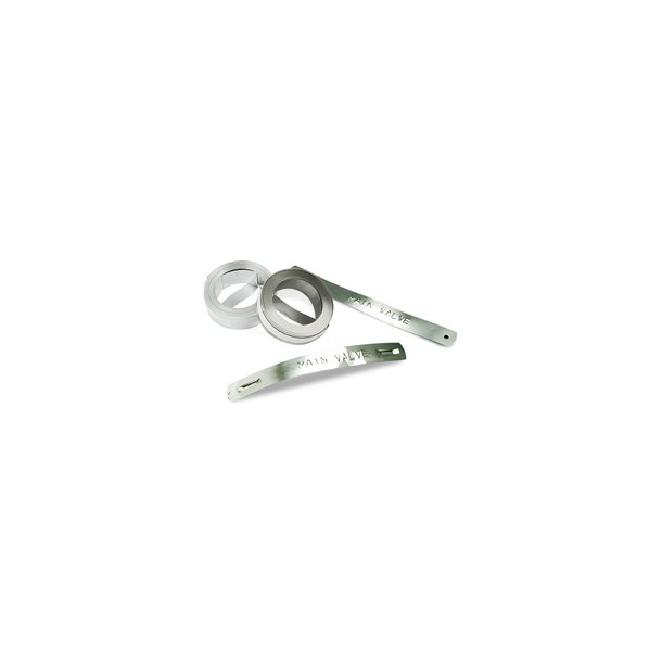 DYMO Rhino M1011 Rustfri Stål Prægetape - 12mm x 3.65m, ikke klæbende