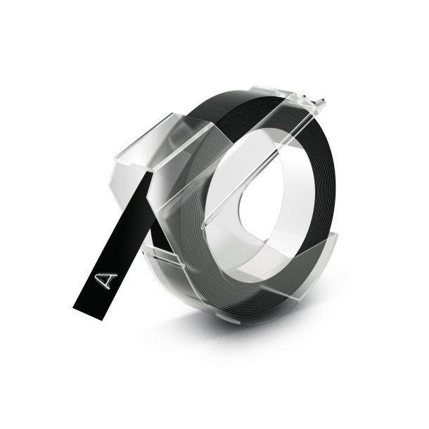DYMO 3D Prgetape - 9mm x 3m, Sort