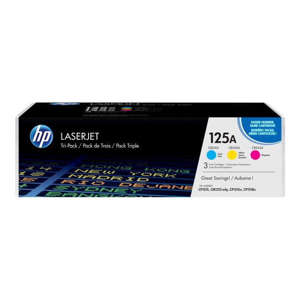 Color LaserJet 125A c/y/m tri-pack