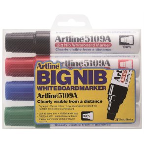 Whiteboardpenne Artline 5109A BIG 4/s�t