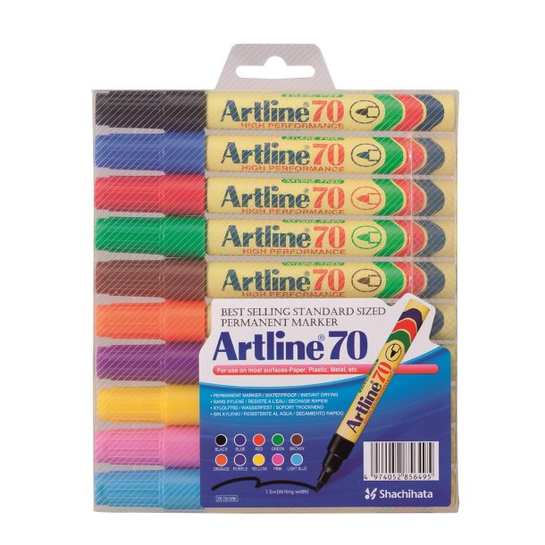 Marker Artline 70 Permanent 10-s�t