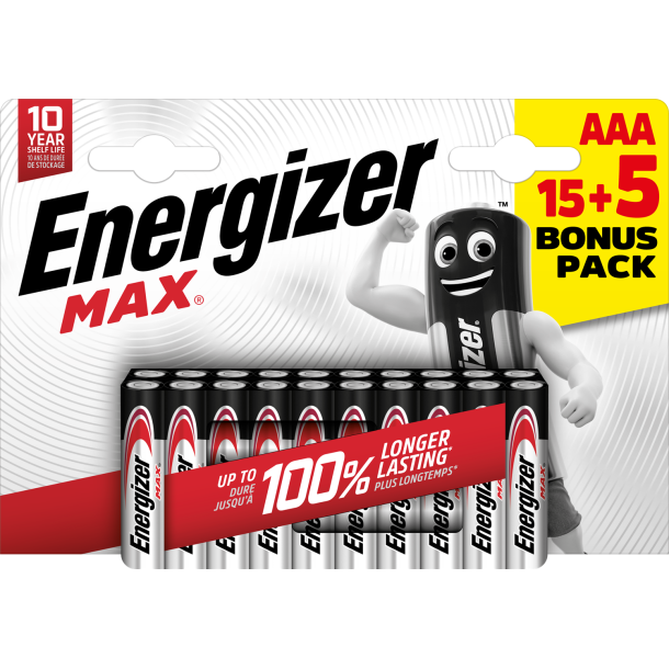Energizer AAA MAX (20stk)