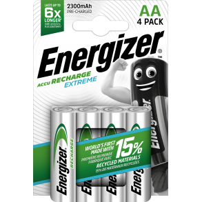 Energizer AA Recharge Extreme Genopladelige batteri (4stk)