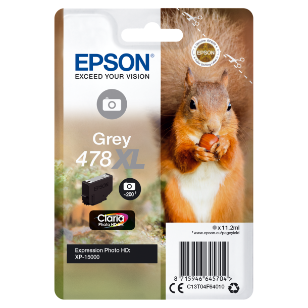 478XL Grey Claria Photo HD Ink