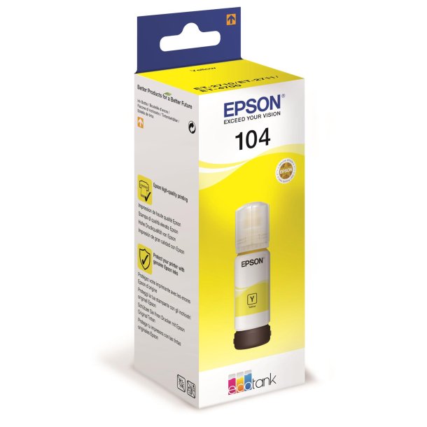 T104 Yellow EcoTank ink