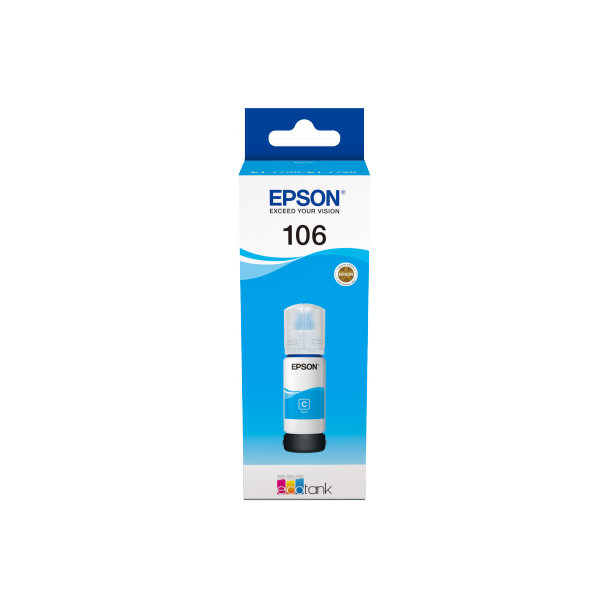 T106 EcoTank Cyan Ink bottle