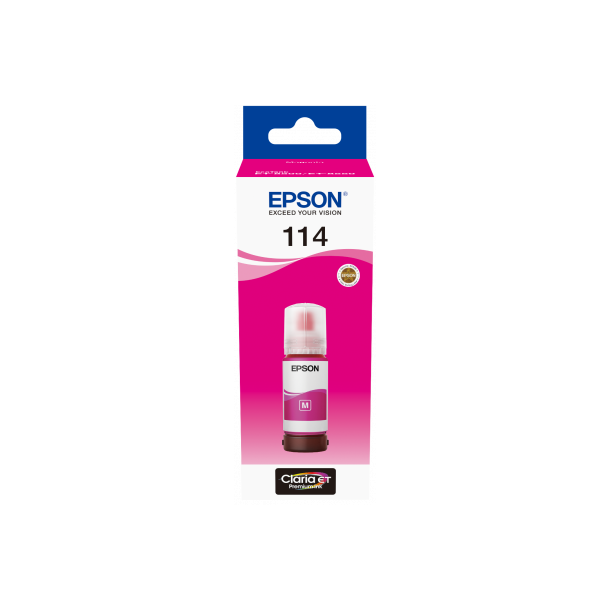 114 EcoTank Magenta Ink bottle