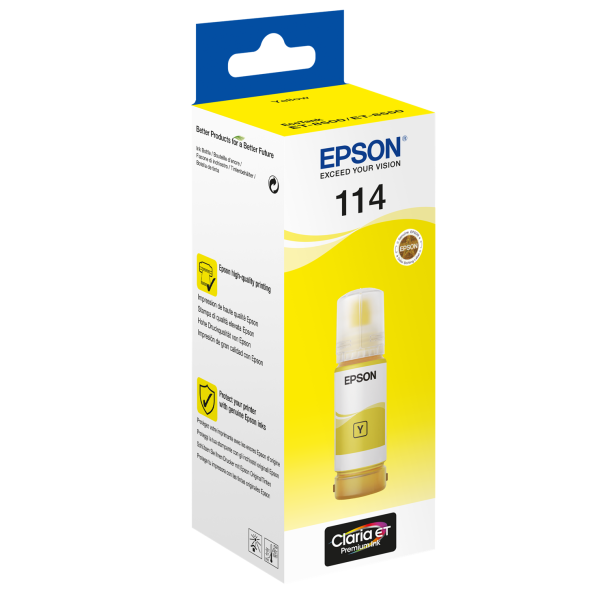 114 EcoTank Yellow Ink bottle