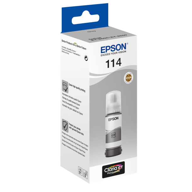 114 EcoTank Grey Ink bottle
