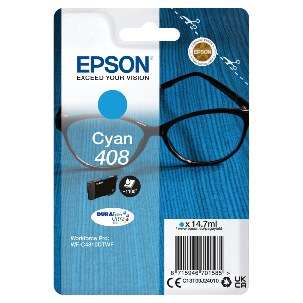 Epson 408 Cyan Ink cartridge