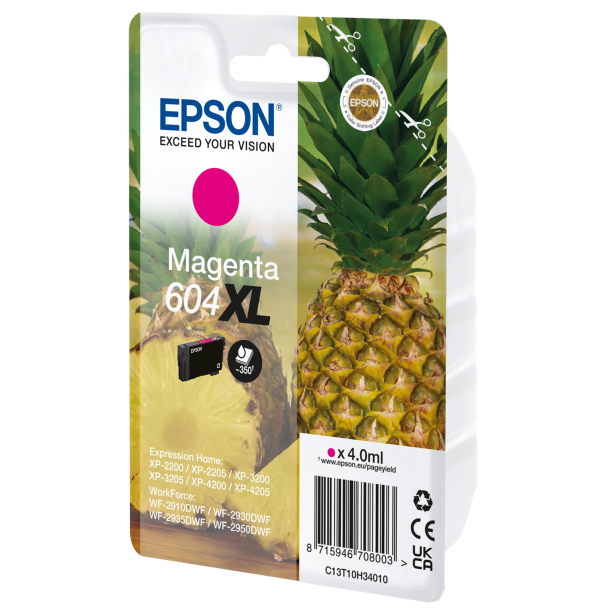T604XL Magenta Ink Cartridge med alarm