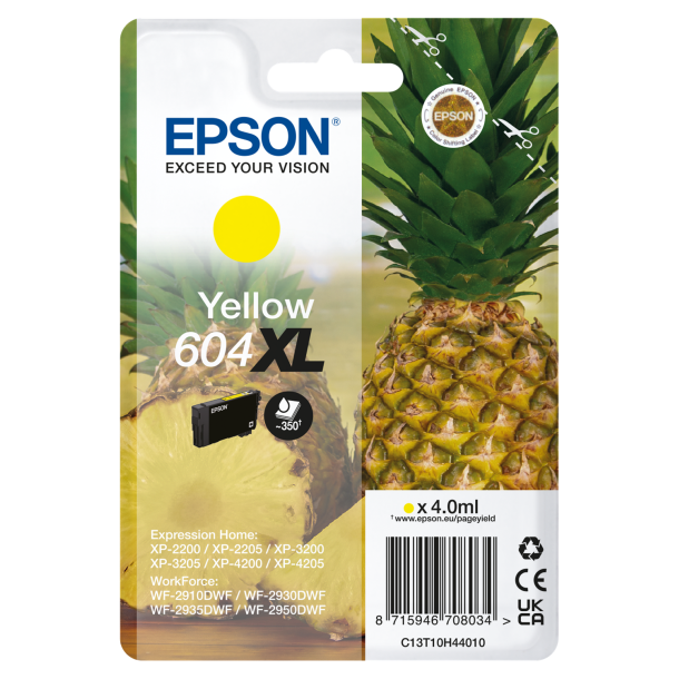 T604XL Yellow Ink Cartridge