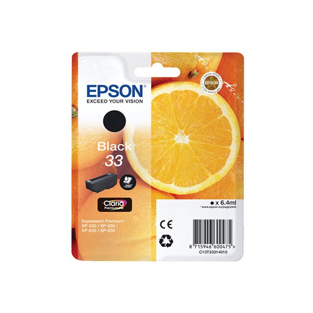 33 Black Claria Premium Ink