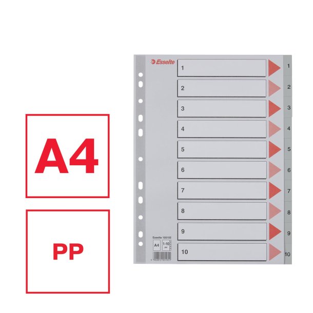 Register PP A4 1-10 gr