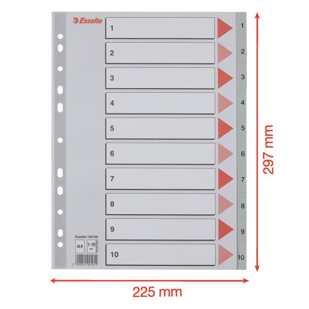 Register PP A4 1-10 gr