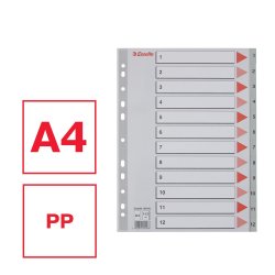 Register PP A4 1-12 gr