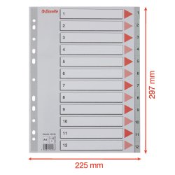 Register PP A4 1-12 gr