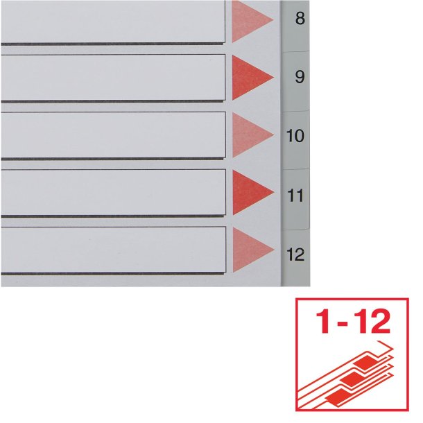 Register PP A4 1-12 gr