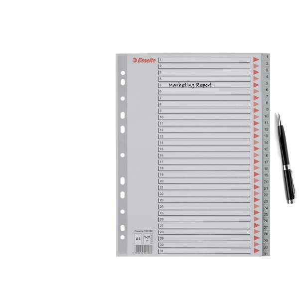 Register PP A4 1-31 gr