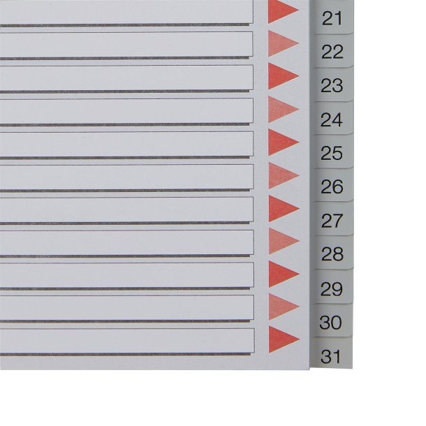 Register PP A4 1-31 gr