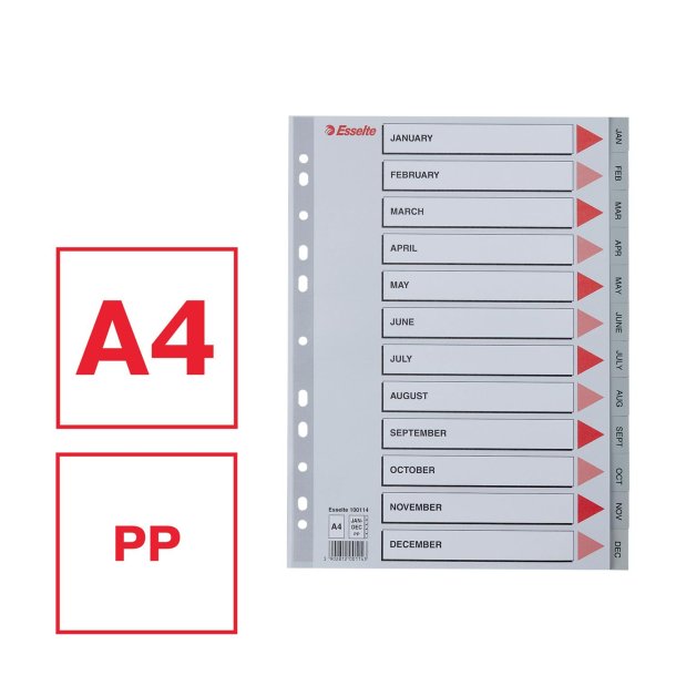 Register Jan-Dec | A4 | PP | Gr� | Engelsk