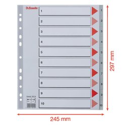 Register PP A4 maxi 1-10 gr