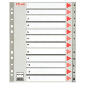 Register PP A4 maxi 1-12 gr