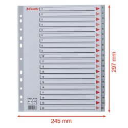 Register PP A4 maxi 1-20 gr