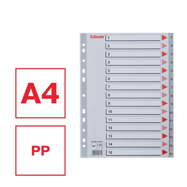 Register PP A4 1-15 gr