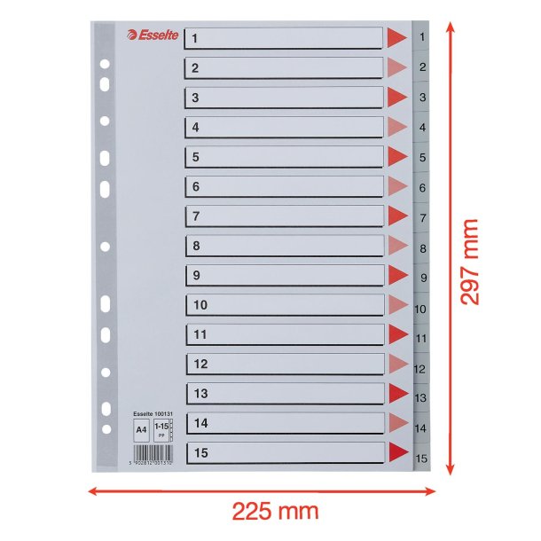 Register PP A4 1-15 gr