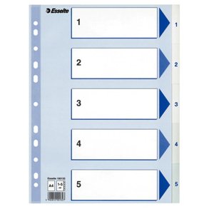 Register PP A4 1-5 hvid