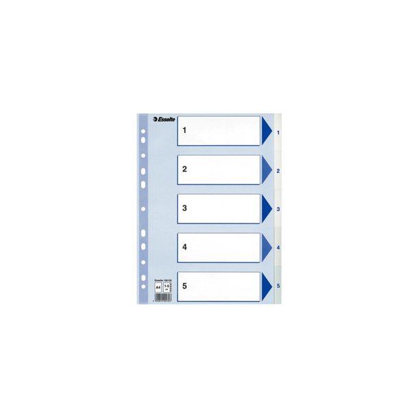 Register PP A4 1-5 hvid