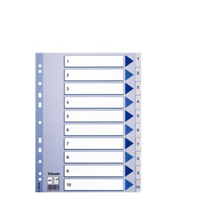 Register PP A4 1-10 hvid