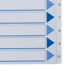 Register PP A4 1-10 hvid