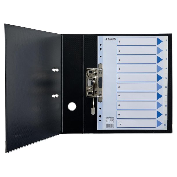 Register PP A4 1-10 hvid